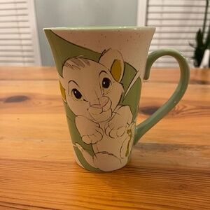 Simba and Rafiki Tall Lion King Coffee Mug
